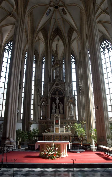 Interior of bohemian katholic church — Stock Photo, Image
