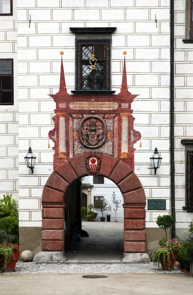 Castle in the czech city Trebon — Stok fotoğraf