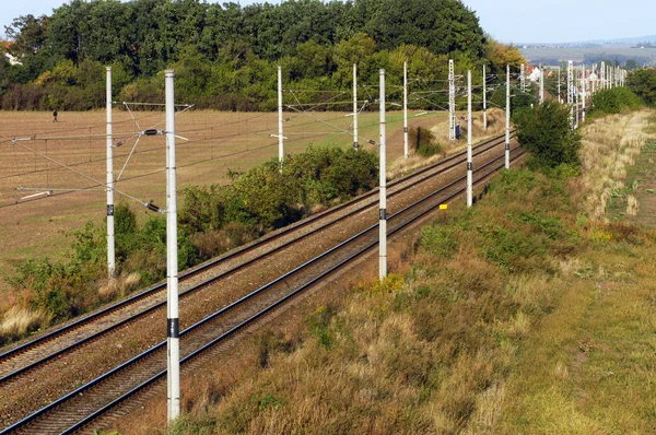 stock image Railway crossing country