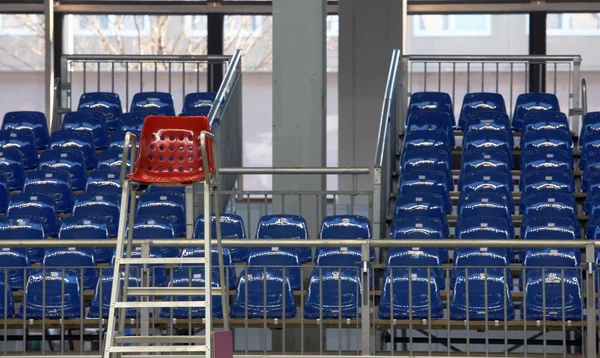 Assentos azuis — Fotografia de Stock
