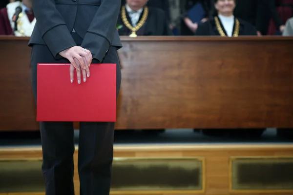 Stock image Red diploma