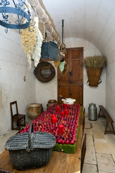 Кухня в замок Шенонсо 1 — стокове фото