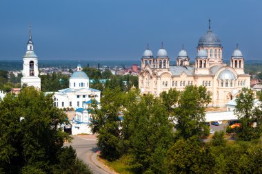 Verhoturie.Man's Piously-Nikolaev monastery 2 clipart