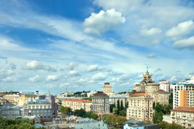 Kyiv center cityscape clipart