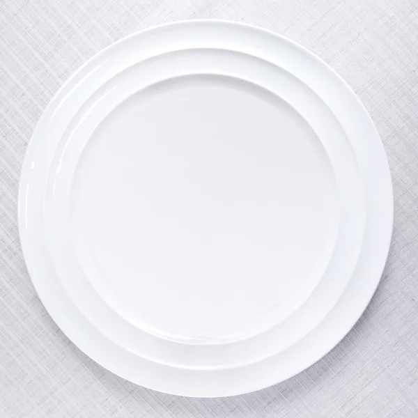 Білий плита — стокове фото