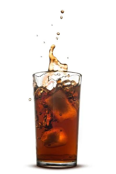 Splash cola — Zdjęcie stockowe