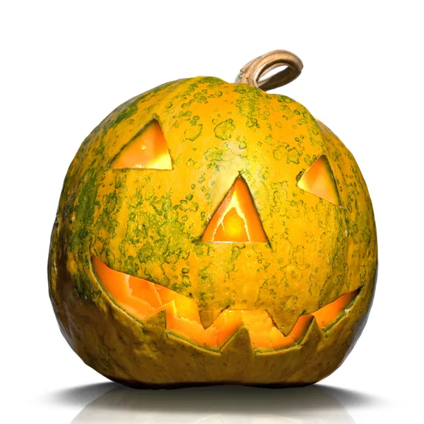 Halloween pumpkin isolated on white — Stock Photo, Image