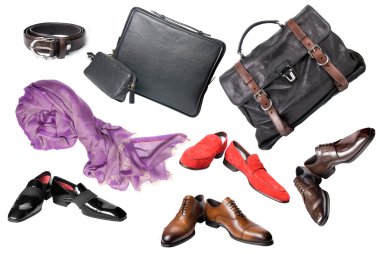 Shoes, accessories and bags clipart