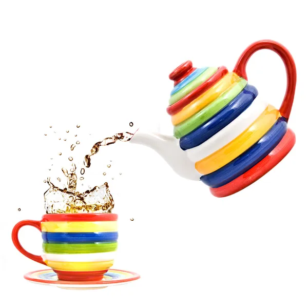 Teapot with cup — Stock Photo, Image