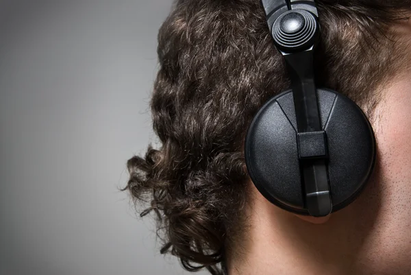 Man in headphones — Stock Photo, Image