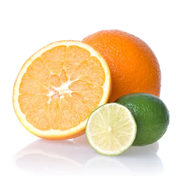 Oranje en lime — Stockfoto