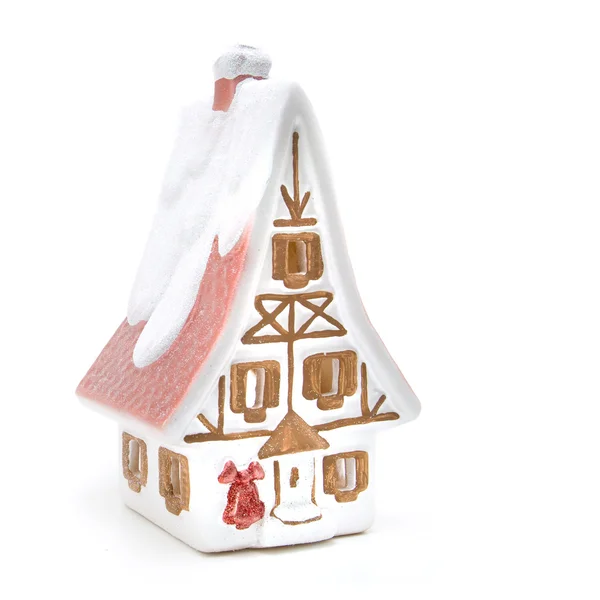 Boże Narodzenie Dom na białym tle — Zdjęcie stockowe