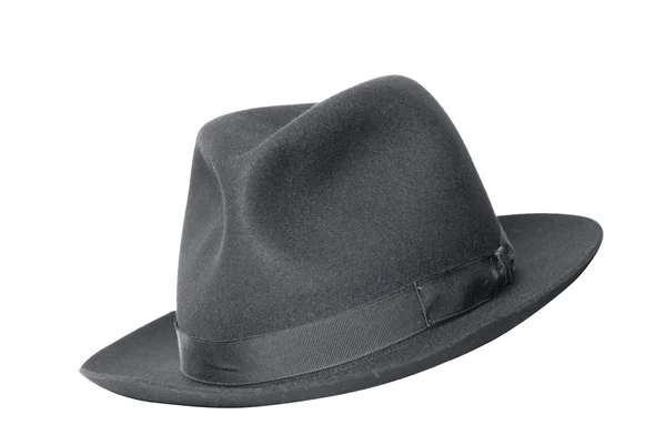 Retro siyah şapka — Stok fotoğraf