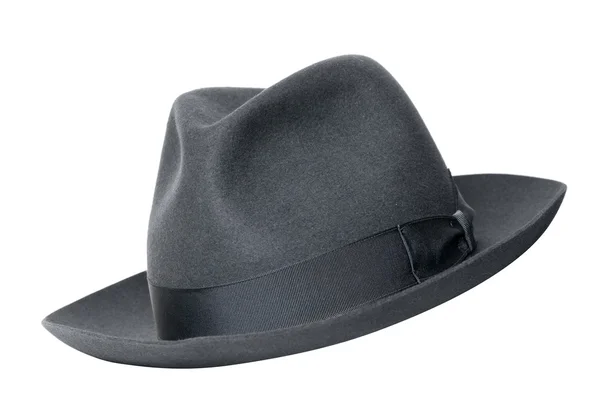 Retro siyah şapka — Stok fotoğraf