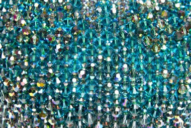 Background from blue shiny gems clipart