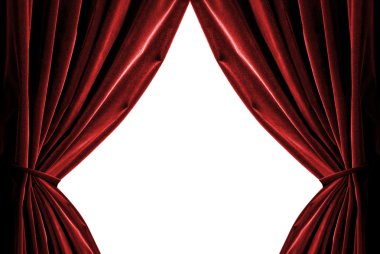 Violet curtains clipart