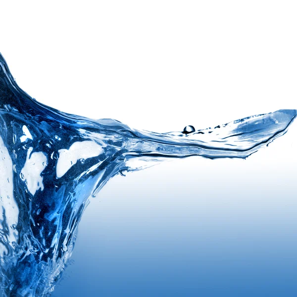 Всплеск воды с волной — стоковое фото