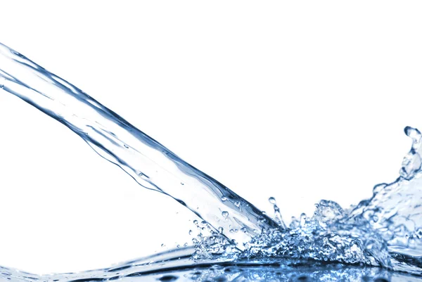 Plusk wody z fala — Zdjęcie stockowe