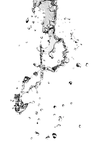 Éclaboussure d'eau avec bulles — Photo