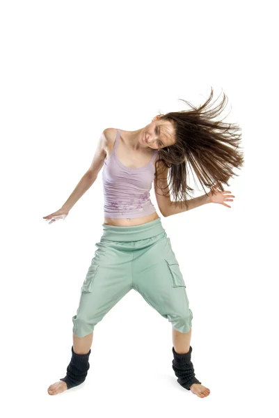 Posando jovem dançarina — Fotografia de Stock