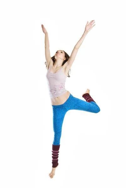 Jumping young dancer — Stock Photo, Image