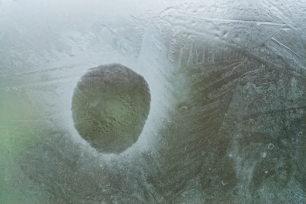 Πάγου σε ένα παράθυρο — Φωτογραφία Αρχείου