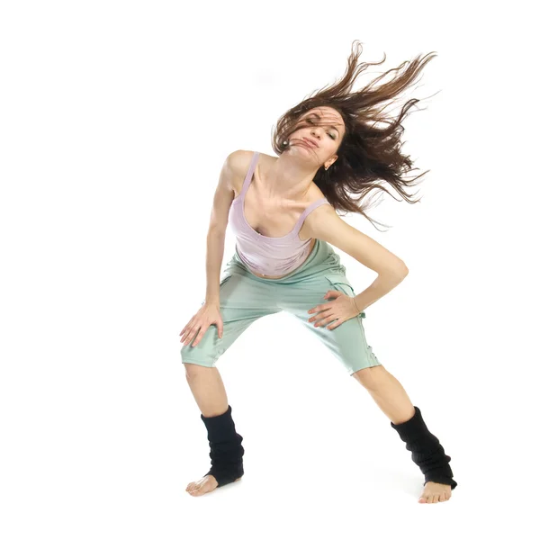 Posando joven bailarina — Foto de Stock