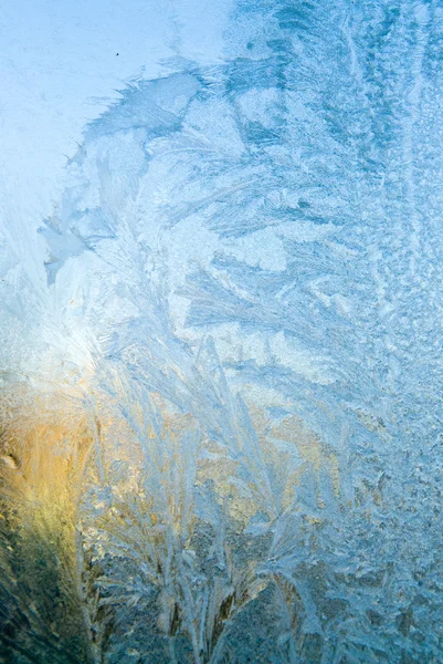 Лід на вікні — стокове фото