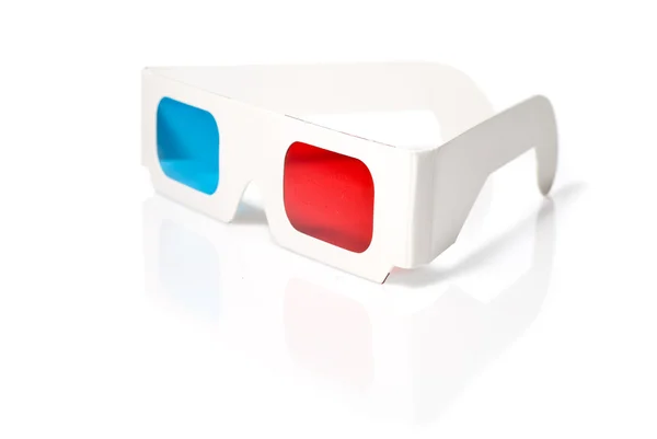 Stereofoniczny okulary na biały — Zdjęcie stockowe