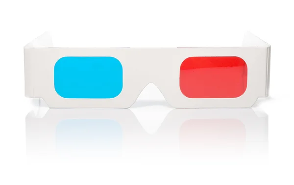 Stereo briller på hvid - Stock-foto