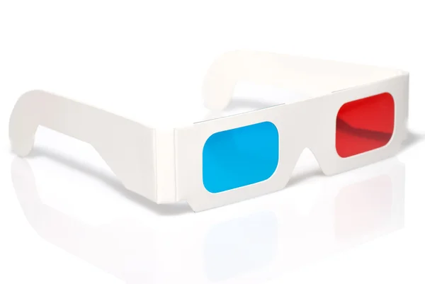 Stereo briller på hvid - Stock-foto