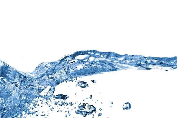 Wasserspritzer mit Blasen — Stockfoto