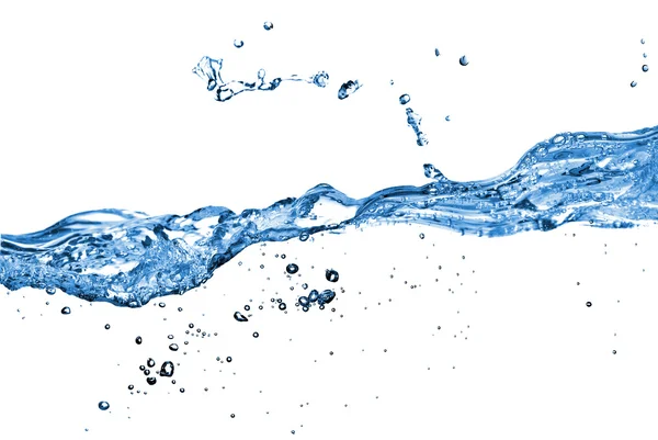 Respingo de água com bolhas — Fotografia de Stock