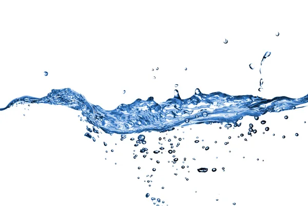 Vattenstänk med bubblor — Stockfoto