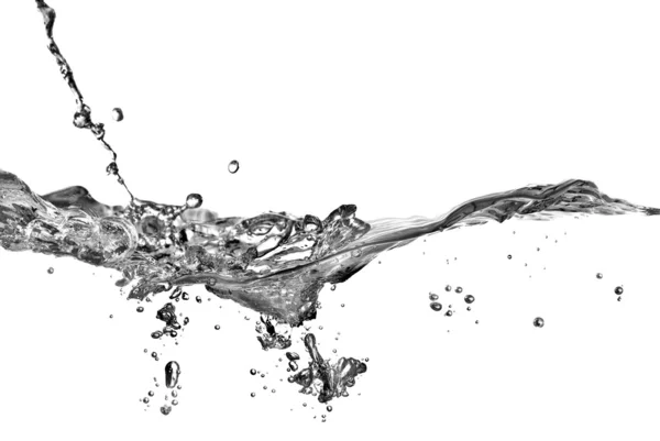 Плеск воды с пузырьками — стоковое фото