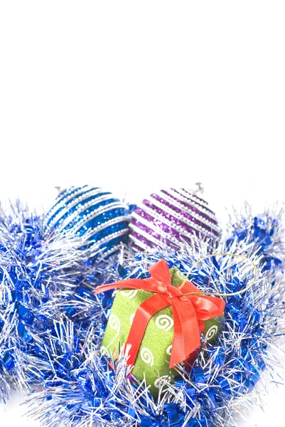 Bolas de Natal com decoração — Fotografia de Stock