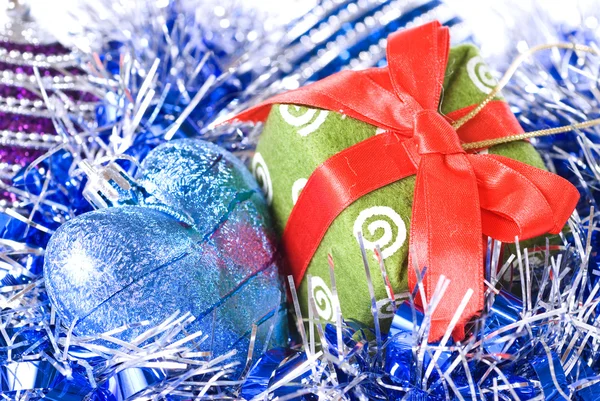 Noel topları ile dekorasyon — Stok fotoğraf
