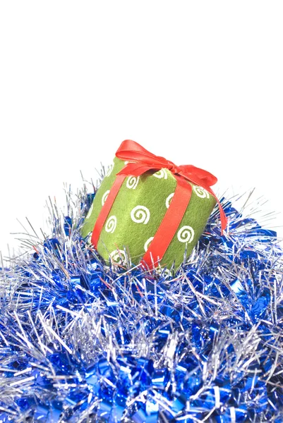 De gift van Kerstmis met decoratie — Stockfoto