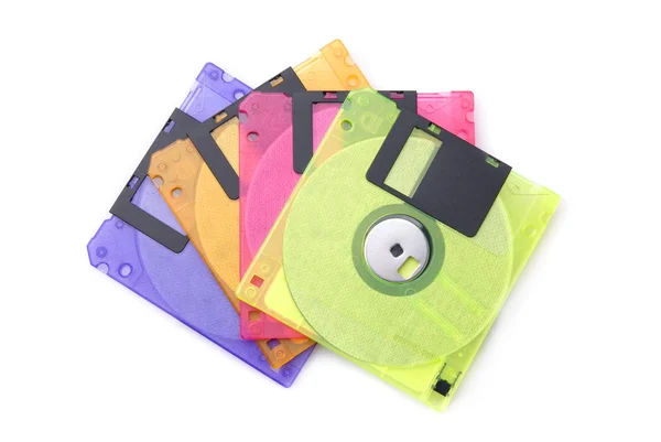 Kleur diskettes — Stockfoto