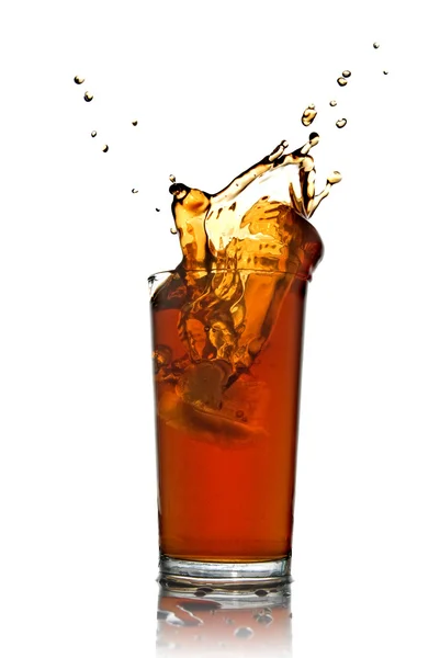 Splash van cola — Stockfoto