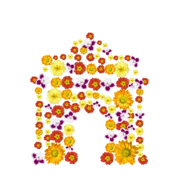 Triumphbogen aus Blumen — Stockfoto
