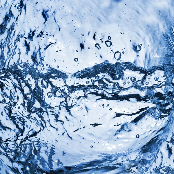Абстрактный всплеск воды с пузырьками — стоковое фото