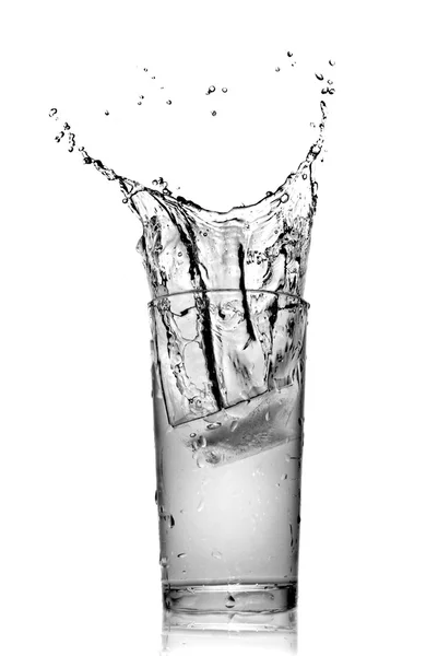 Éclaboussure d'eau en verre — Photo
