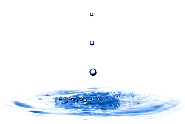 Salpicadura de agua con gotas — Foto de Stock