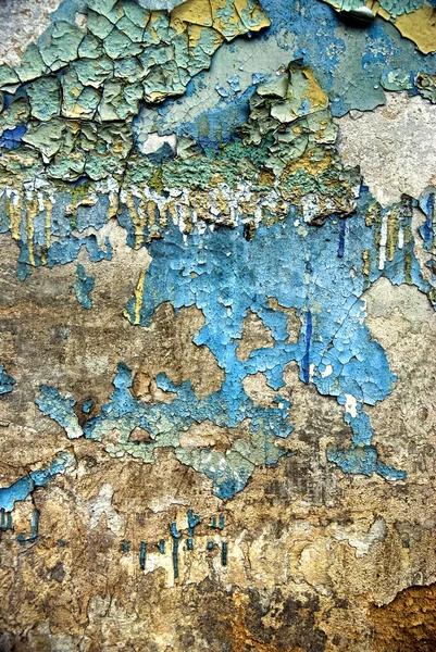 Textuur van de oude grunge stucwerk muur met barst — Stockfoto