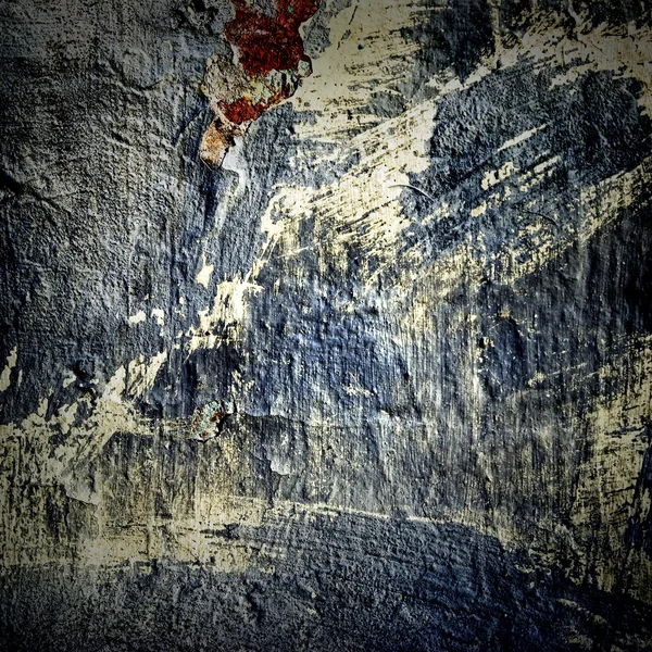 老灰泥墙体裂缝的纹理 — 图库照片