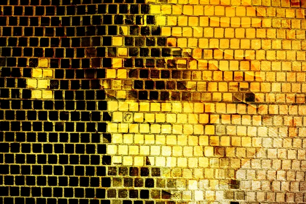 Abstrakter gelber Grunge-Hintergrund von Quadraten — Stockfoto