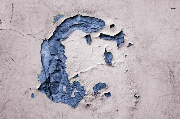 Blue crack on white stone texture — Stock Photo, Image