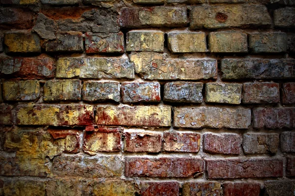 Grunge gamla tegel vägg konsistens — Stockfoto