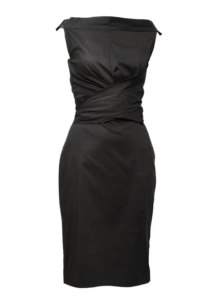 Černé ženské šaty — Stock fotografie